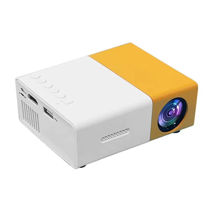 Mini Portable YG300 LED Outdoor Mini HD 1080P Mobile Projector Children'S Projector Ultra-Clear Mini Portable Projector